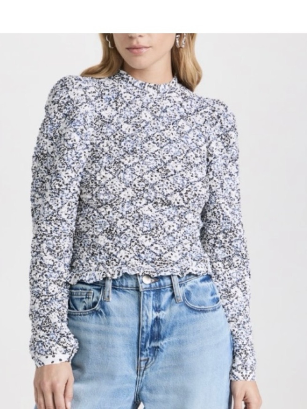 NWT ALIX OF BOHEMIA MAISIE DOMINO SMOCKED TOP